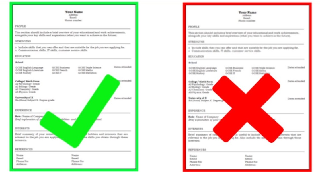 Use this CV / Resume Checklist to update your CV / Resume accordingly.