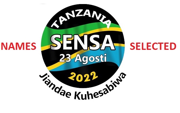 Majina ya Waliochaguliwa Kazi za Sensa | Names Selected for Census Jobs 2022