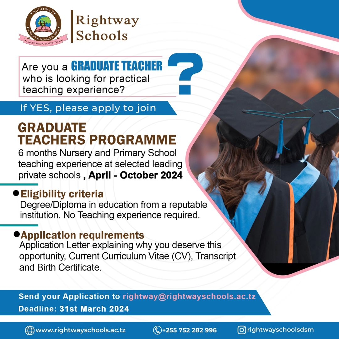 Graduate Teachers Programme at Rightway Schools