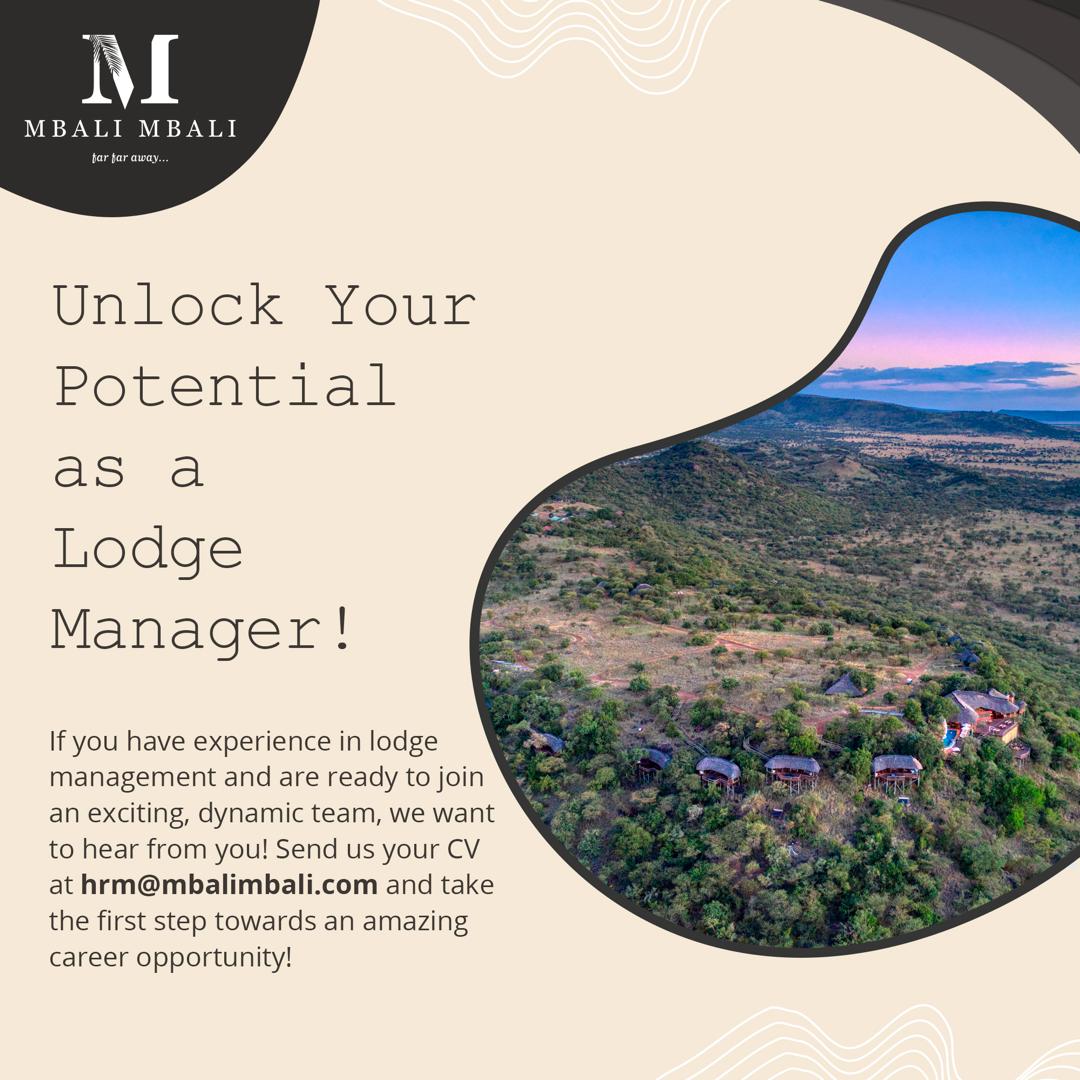 Lodge Manager Job Vacancy at Mbali Mbali Lodges and Camps Limited