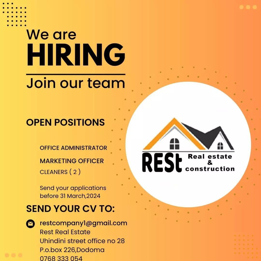 New Vacancies at Rest Real Estate And Construction Co. Ltd - 4