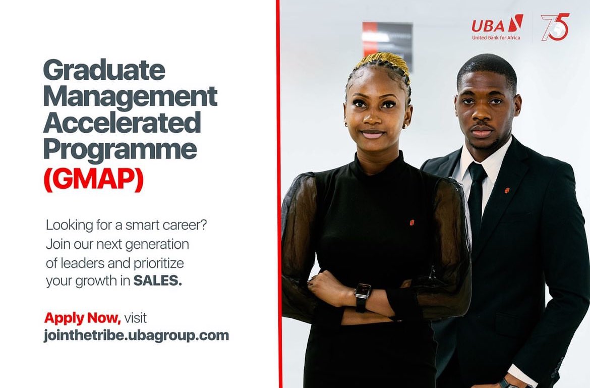 Graduate Management Accelerated Program (GMAP) at United Bank for Africa (UBA) - Any Degree !