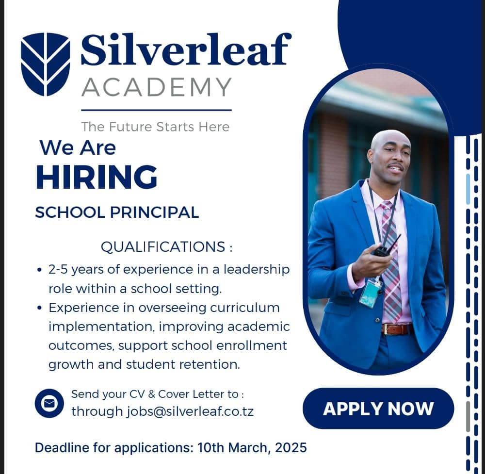School Principal Job Vacancy at Silverleaf Academy 