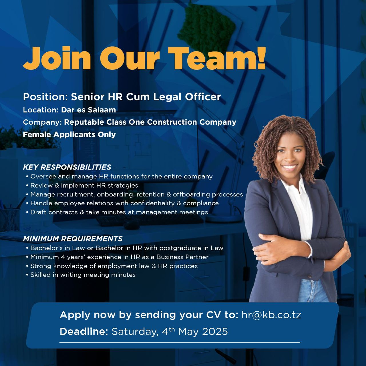 HR / Legal Officer Job Vacancy