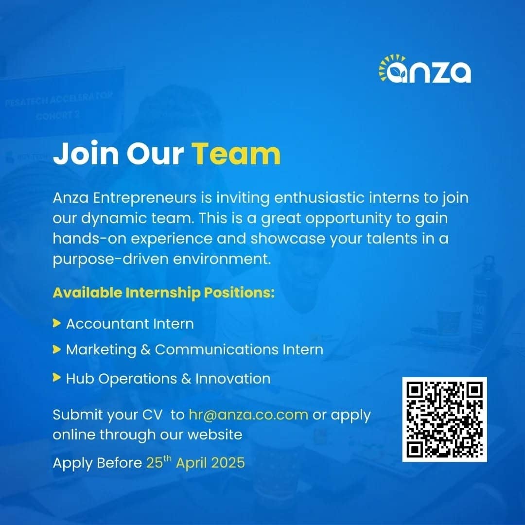 Internship Opportunities at Anza Entrepreneurs
