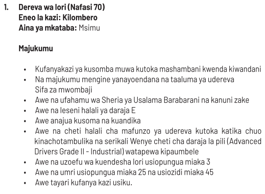 Truck driver