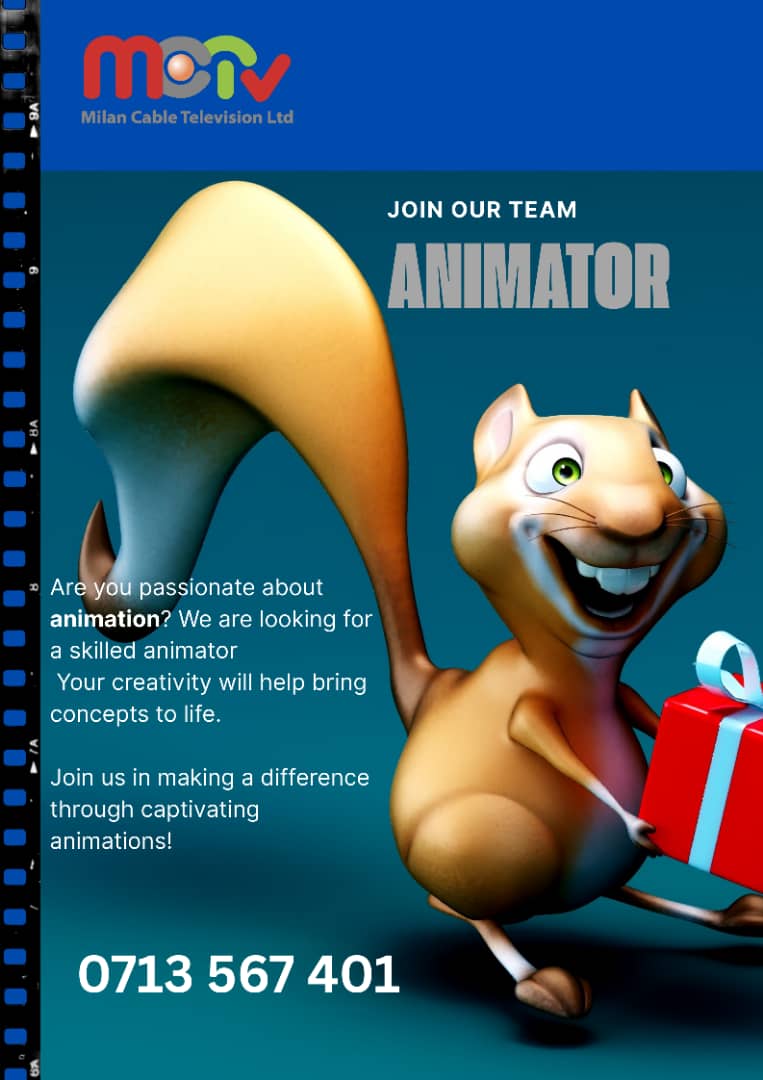 Animator Job Vacancy at Milan Cable Television Ltd 