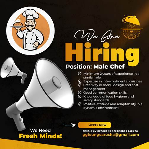 Chefs at GG Lounge, Arusha